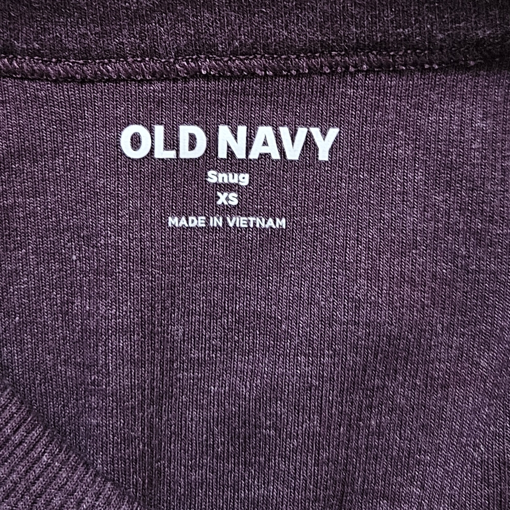 Old Navy Deep Purple Long Sleeve Tee - Picture 2 of 2